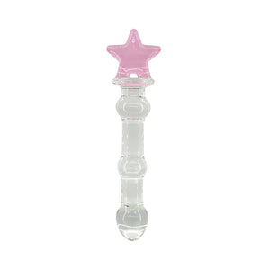 Star Jeweled Glass Butt Plug