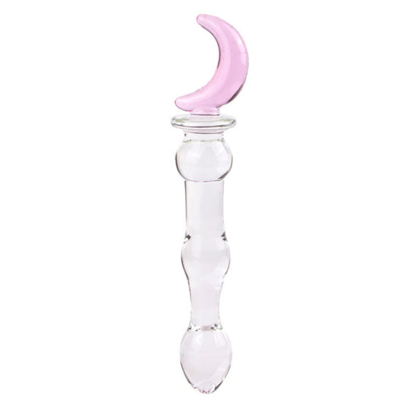Moon Glass Princess Jeweled Butt Plug