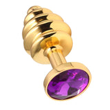 Golden Princess Jeweled butt plugs