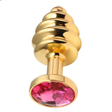 Golden Princess Jeweled butt plugs