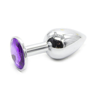 Purple Princess Jewel Steel Butt Plug